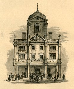 O teatro de Dorset Gardens, Whitefriars, 1897. de Unbekannt