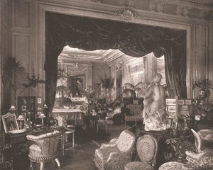 A sala de estar na casa de Sandringham, Norfolk, 1894. de Unbekannt
