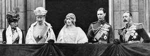 Duque e Duquesa de York no Palácio de Buckingham após o casamento, abril de 1923 de Unbekannt