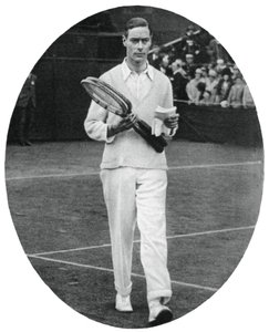 O duque de York, como competidor nos homens, duplica em Wimbledon, 1926, 1937 de Unbekannt