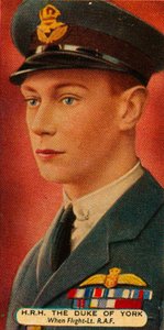 O duque de York quando era tenente de vôo na RAF, c1918 1935 de Unbekannt