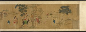 Os Dezoito Eruditos em um Encontro Literário, dinastia Ming ou Qing, século XVII. de Unbekannt