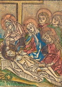 O embalsamamento de Cristo, c. 14801490. de Unbekannt