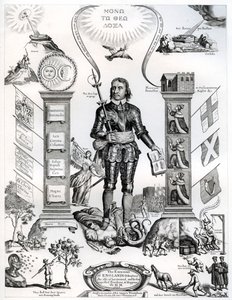 O emblema das distrações inglesas, 1658, 1899 de Unbekannt