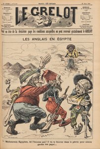 Os ingleses no Egito. Caricatura de Le Grelot, 22 de março de 1896, 1896. de Unbekannt