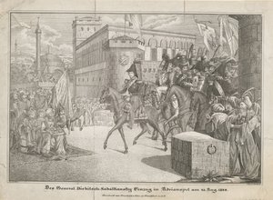 A entrada de Graf Ivan Ivanovich Diebitsch-Zabalkansky em Adrianópolis, 1829 de Unbekannt