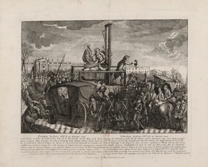 A Execução de Luís XVI na Praça da Revolução em 21 de Janeiro de 1793, c. 1793. de Unbekannt