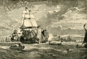 A Primeira Frota da Companhia das Índias Orientais Partindo de Woolwich, 1601, 1890. de Unbekannt