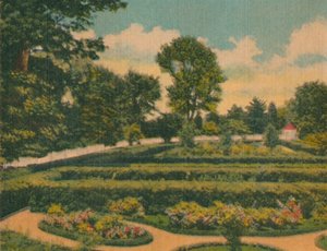 O Jardim das Flores, uma vista do extremo oeste, 1946 de Unbekannt
