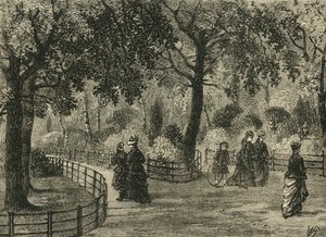 As caminhadas da flor, jardins de Kensington, c1876. de Unbekannt