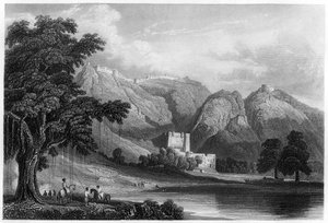 A fortaleza de Bowrie, Rajpootana, Índia, c1860 de Unbekannt