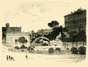 A fonte de Cybele, Madri, 1890. de Unbekannt