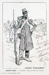 A Legião Estrangeira Francesa, Maison Carrée, Argélia, 1833, século 20 de Unbekannt