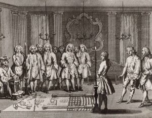 A cerimônia de iniciação dos maçons franceses, século XVIII de Unbekannt