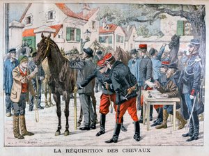 O exército francês comprando cavalos, 1904 de Unbekannt