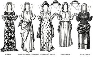 A Galeria de Trajes Britânicos: Vestido Usado no Reinado do Primeiro Eduardo, c1934 de Unbekannt