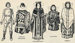 A Galeria de Trajes Britânicos: O Vestido dos Dinamarqueses e Mais tarde Anglo-Saxões, c1934 de Unbekannt