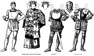 A Galeria de Trajes Britânicos: Os Vestidos Usados no Reinado de Richard IIIs, c1934 de Unbekannt
