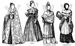 A Galeria de Trajes Ingleses: Alguns dos Vestidos Usados no Tempo de William III, c1934 de Unbekannt