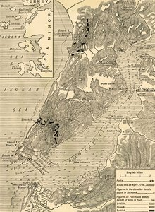 A Campanha Gallipoli, Primeira Guerra Mundial, 1915, c1920. de Unbekannt