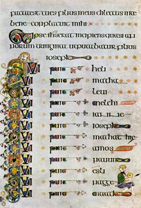 A genealogia de Cristo, 800 dC, século 20 de Unbekannt