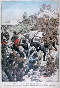 A guarnição alemã de Windhoek, sitiada pelo Herero, sudoeste da África, 1904 de Unbekannt