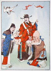 Os Deuses da Felicidade, Escritório e Longevidade, 1922 de Unbekannt