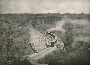 O desfiladeiro de Gokteik e a ponte ferroviária, 1900. de Unbekannt