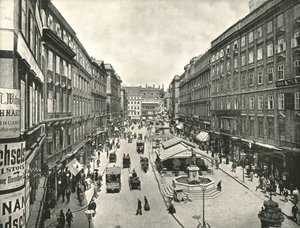 O Graben, Viena, Áustria, 1895. de Unbekannt