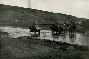 O Grão-Duque Michael e sua equipe, 1919. de Unbekannt