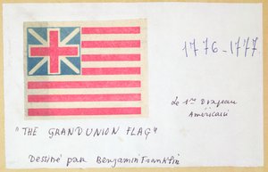 The Grand Union Flag (impressão em bloco de madeira a cores) de Unbekannt