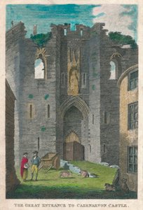A Grande Entrada do Castelo de Caernarvon, 1808. de Unbekannt