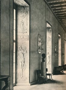 A Grande Galeria na Prefeitura de Estocolmo, 1925 de Unbekannt