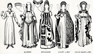 A Grande Galeria de Trajes Britânicos: Vestido Usado em Edward The Thirds Reign, c1934 de Unbekannt