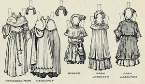 A Grande Galeria de Trajes Britânicos: Vestidos Variados Usados em Norman Times, c1934 de Unbekannt