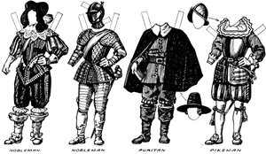 A Grande Galeria de Trajes Históricos: Vestidos Usados em James, o Primeiro Reinado, c1934 de Unbekannt