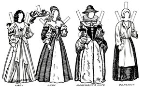A Grande Galeria de Trajes Históricos: alguns vestidos de Charles The First Time, c1934 de Unbekannt