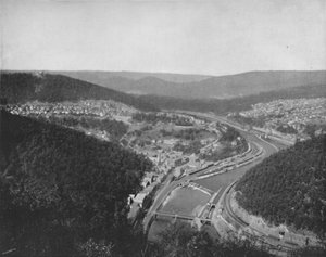 O Grande Loop em Mauch Chunk, século XIX de Unbekannt