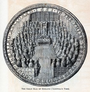 O Grande Selo da Inglaterra Cromwells Time, 1882 de Unbekannt