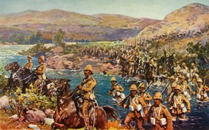 O Grande Movimento de Virada - Atravessando o Riet, 1901. de Unbekannt