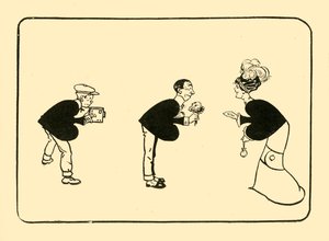 A saudação sobre as três espadas, 1910. de Unbekannt