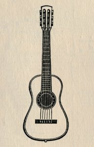 A guitarra, 1895. de Unbekannt