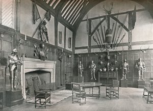 O salão na mansão Ockwells, 1905 de Unbekannt
