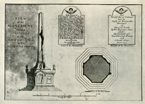 O monumento de Holwell, c1820, 1925. de Unbekannt