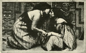 O Hongi, Uma Saudação Maori, c1948. de Unbekannt