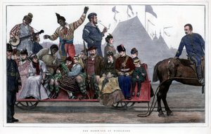 O carro de cavalo em Wimbledon, 1872 de Unbekannt