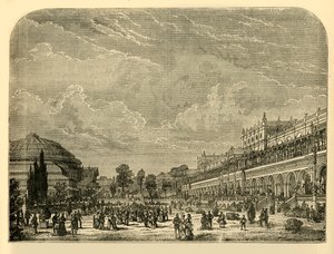 O Jardim de Horticultura e o Edifício de Exposições, c1876. de Unbekannt