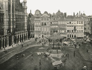 O Hotel de Ville, Bruxelas, Bélgica, 1895. de Unbekannt