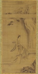 O Imortal Ma Gu com um veado, dinastia Qing, século XVIII. de Unbekannt