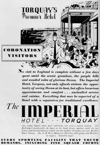 O Imperial Hotel, Torquay, 1937 de Unbekannt